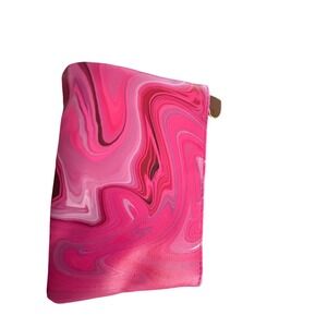 Ipsy Pink Marble Self-Love Is The Best Love Makeup Bag Pouch Heart Zipper Pull